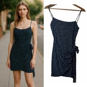 BEC + BRIDGE ditsy floral printed faux wrap mini dress Size 4